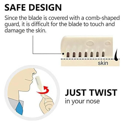 Nose Hair Cutter 360 Degree Rotating Manual Nose Hair Removal Tool